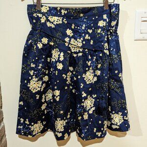 NWT - Kookai indigo floral skirt with belt sz 38EU/8US